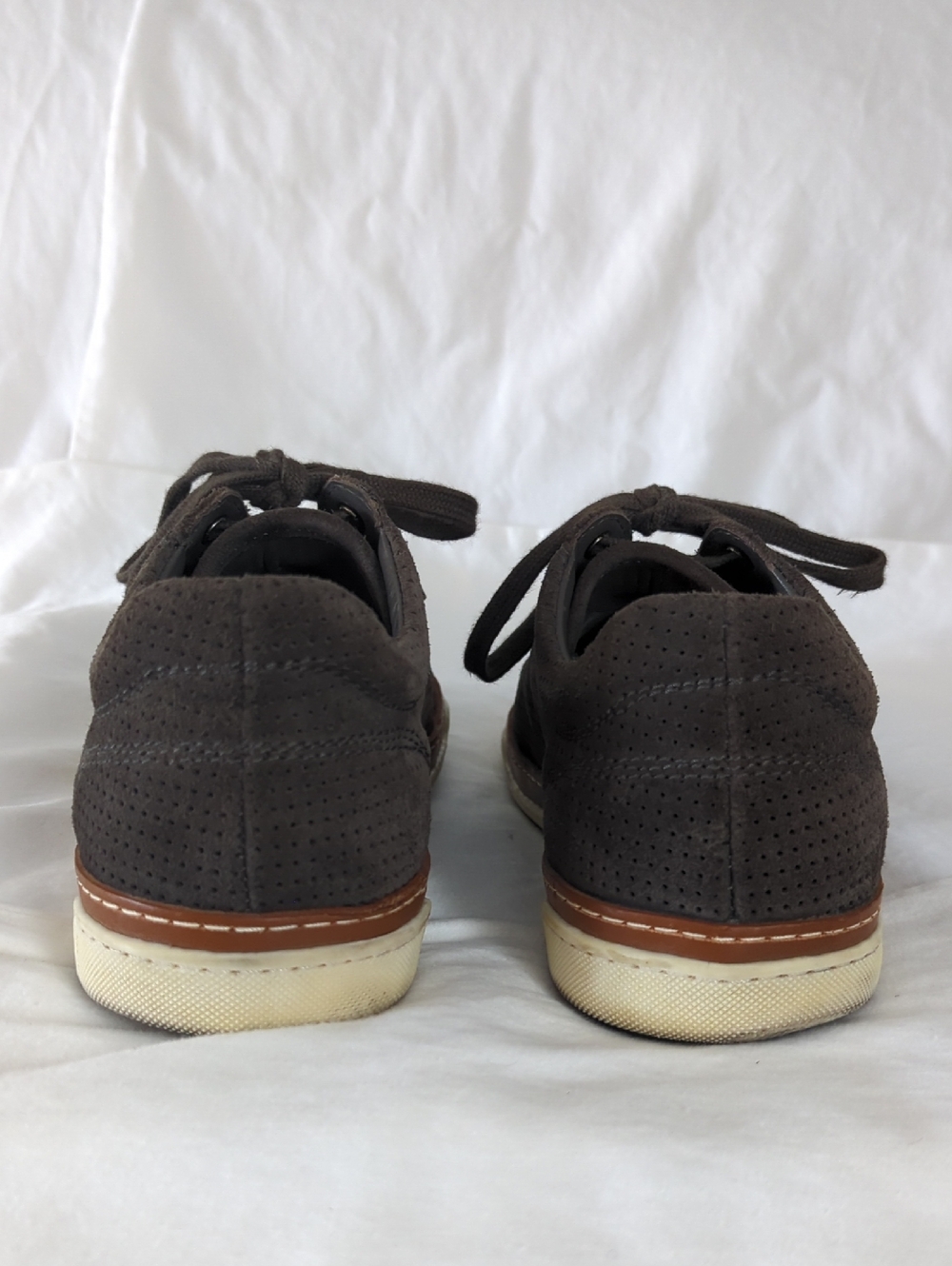 ALLEN EDMONDS Porter City Derby Sneaker Mens 9 D Brown Suede - Picture 5 of 11